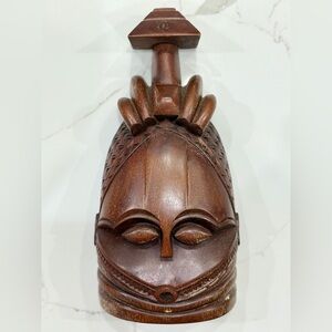 Artisan Carved Wooden Mask
